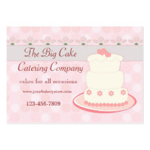 Cake catering business cards