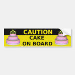 Cake On Board Sticker Bumper Stickers