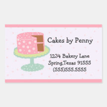 Cake-Pink and Green Stickers
