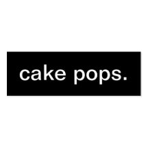 Cake Pop Business Card