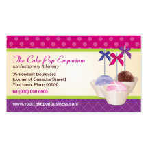 Cake Pop Pattern Business Card