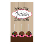 Cake Pops Bakery Business Cards