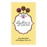 Cake Pops Bakery Business Cards