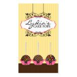 Cake Pops Bakery Business Cards