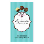 Cake Pops Bakery Business Cards