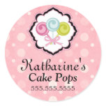 Cake Pops Bakery Stickers
