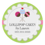 Cake Pops Bakery Stickers