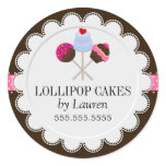Cake Pops Bakery Stickers