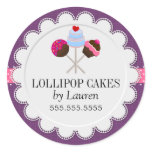 Cake Pops Bakery Stickers