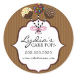 Cake Pops Bakery Stickers