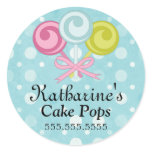 Cake Pops Bakery Stickers
