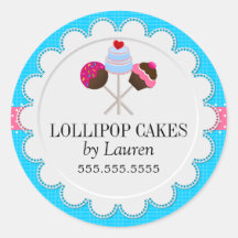 Cake Pops Bakery Stickers
