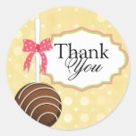 Cake Pops Bakery Thank You Stickers