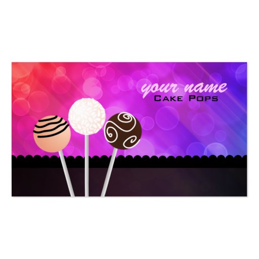 Cake Pops Business Cards Zazzle