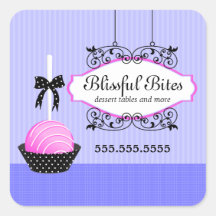 Cake Pops Desserts Stickers