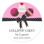 Cake Pops Fuchsia Stickers