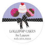 Cake Pops Lavender Stickers