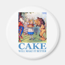CAKE WILL MAKE IT BETTER FRIDGE MAGNETS