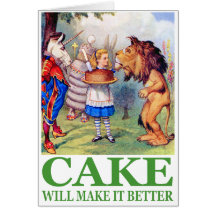 CAKE WILL MAKE IT BETTER GREETING CARDS