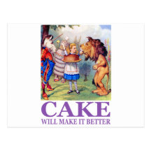 CAKE WILL MAKE IT BETTER POST CARDS