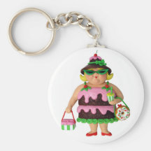 Cake Woman Keychains