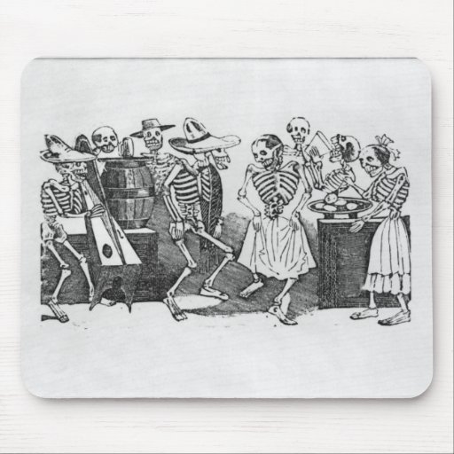 Calavera du jarabe d'outretombe' mouse pad