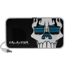 Calavera Ebony (Cyan) Doodle Speaker