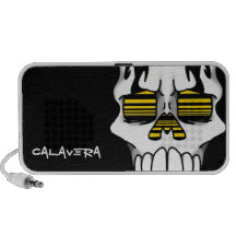 Calavera Ebony (Gold) Doodle Speaker