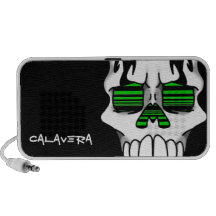 Calavera Ebony (Lime) Doodle Speaker