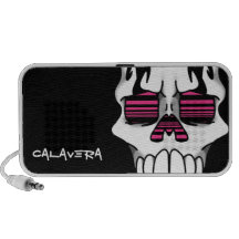 Calavera Ebony (Magenta) Doodle Speaker