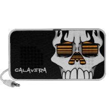 Calavera Ebony (Orange) Doodle Speaker