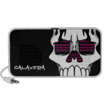 Calavera Ebony (Red-Violet) Doodle Speaker
