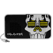 Calavera Ebony (Yellow) Doodle Speaker