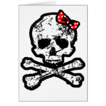 Calavera lazo tarjetas