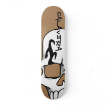 Calavera (Tan) Skateboard Deck