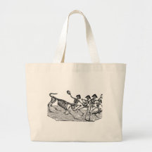 Calaveras at the Running of the Bulls c. 1800's Bag