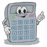Calculator embroidered shirts