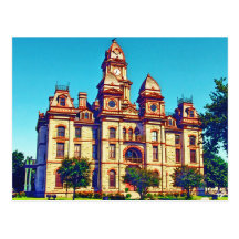 Caldwell County Courthouse, Lockhart, TX. Postcards
