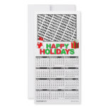 Calendar 2011 Happy Holidays Photo Card Add Image photo cards