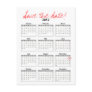 Calendar 2012 Save the Date Postcard