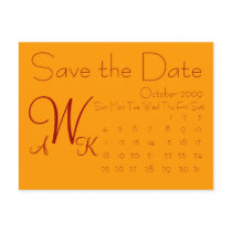Calendar Save the date Postcards