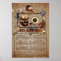 Calendar-Steampunk Style Poster