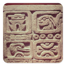 Calendar with four glyphs, Toltec Sticker