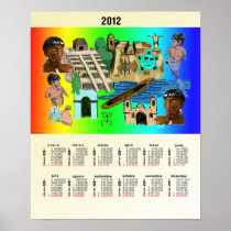 Calendario America Latina Poster