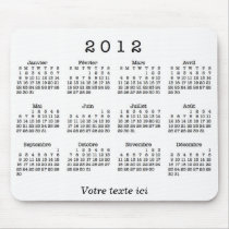 Calendrier 2012 français