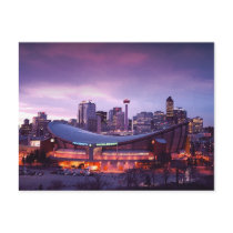Calgary during Sunset Postcard