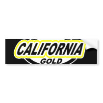 cali gold on black[1], est 1998 bumper stickers