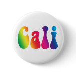 Cali Tie-Dye California Hippie Logo buttons