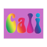 Cali Tie-Dye California Hippie Logo postcards