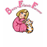 Calico Cat and Girl BFF T-Shirt